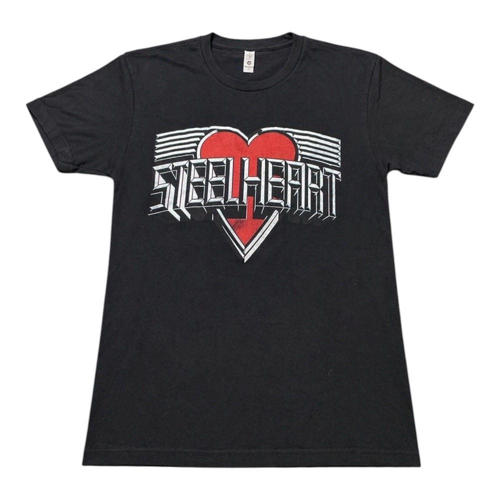 Steelheart Band Graphic T-Shirt Mens Black Short Sleeve Heavy Metal Rock Tee
